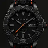 NIGHTSTRIKE Momentum swatch, orange accents (prototype render)