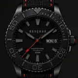 NIGHTSTRIKE Drive swatch, red accents (prototype render)